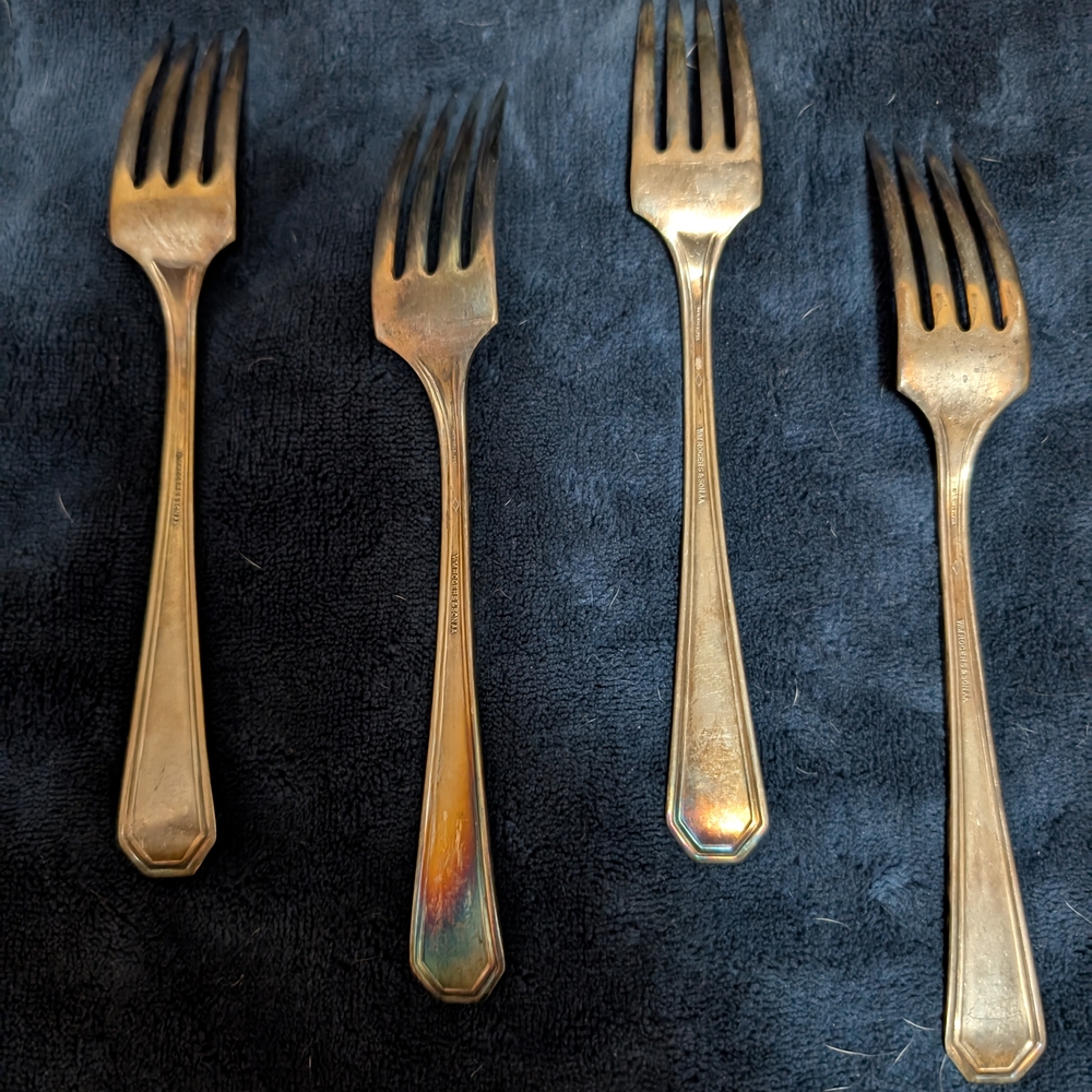 Winfield Rare Silver Dining Fork Set